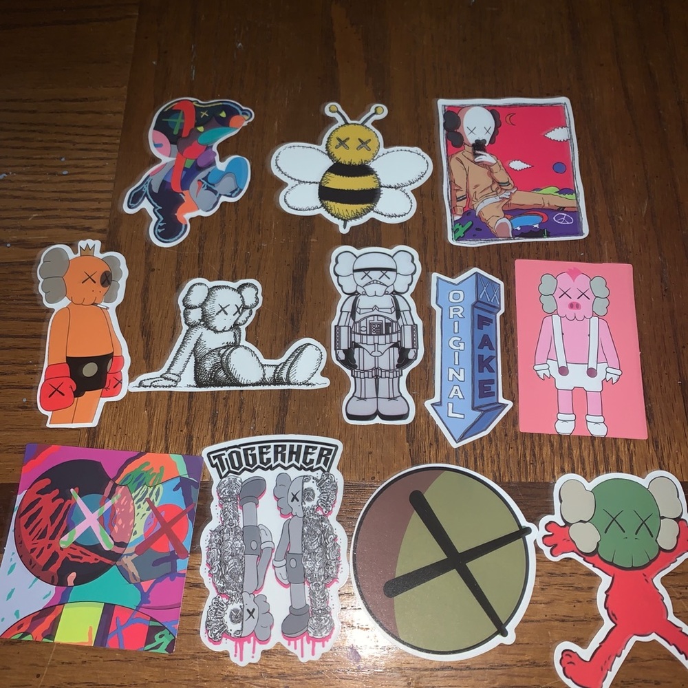 Kaws Stickers 10 pc.